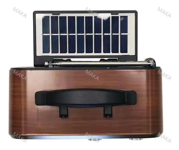 RADIO RETRO BLUETOOTH PORTATIL CON PANEL SOLAR - 3
