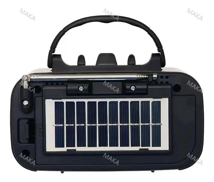 RADIO RETRO BLUETOOTH PORTATIL CON PANEL SOLAR - 4