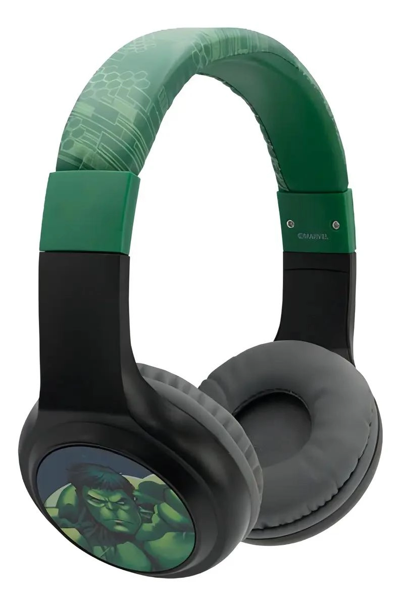 AUDIFONOS INALAMBRICOS BLUETOOTH DISEÑO HULK VERDE - 1