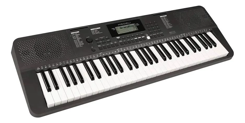 TECLADO ELECTRONICO 61 TECLAS SENSIBLES CON PANTALLA LCD - 1