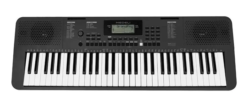TECLADO ELECTRONICO 61 TECLAS SENSIBLES CON PANTALLA LCD - 2