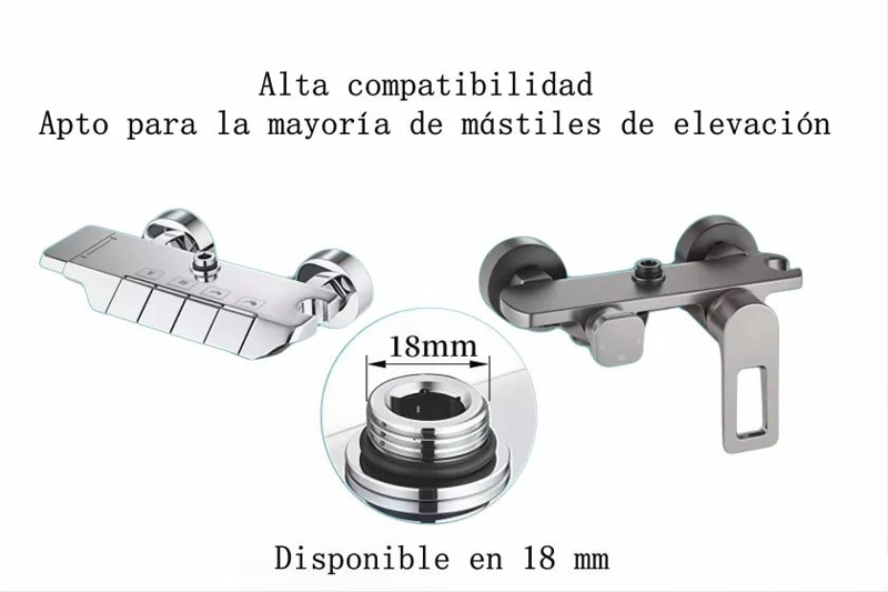 TUBO EXTENSION 30CM PARA COLUMNA DE DUCHA 18MM - 3