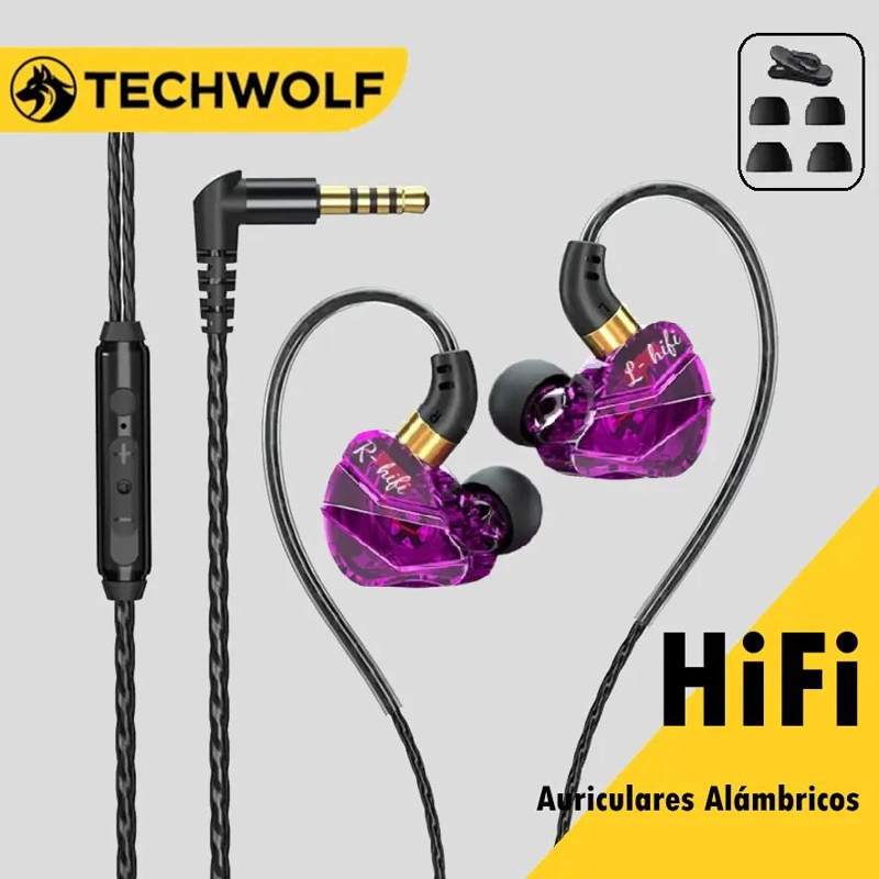 AUDIFONOS GAMER IN-EAR CON MICROFONO Y CONECTOR 3.5MM - 1