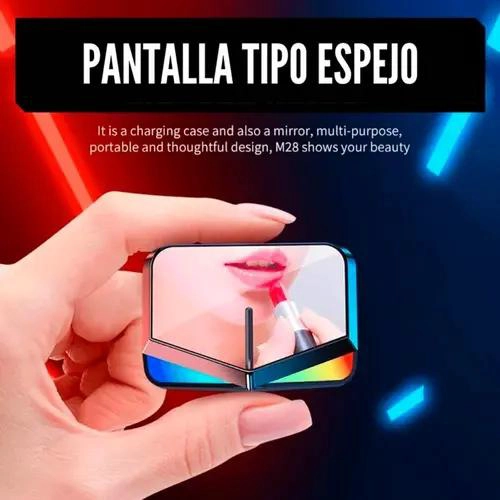 AUDIFONOS INALAMBRICOS TWS M28 PARA GAMER CON POWER BANK - 3