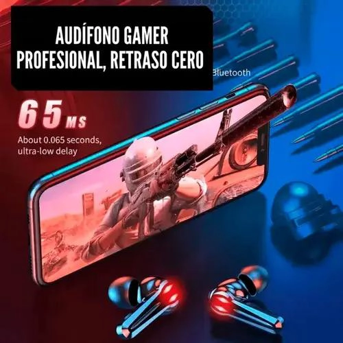 AUDIFONOS INALAMBRICOS TWS M28 PARA GAMER CON POWER BANK - 5