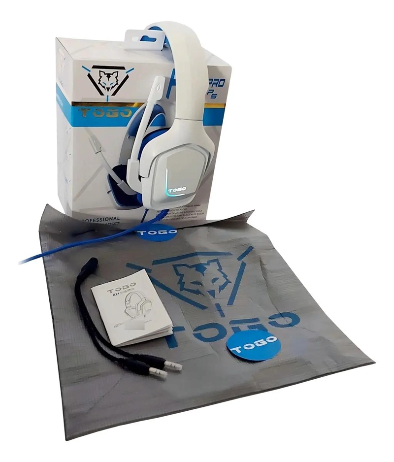 AUDIFONO GAMER CON MICROFONO COMPATIBLE P4 P5 SWITCH PC - 2