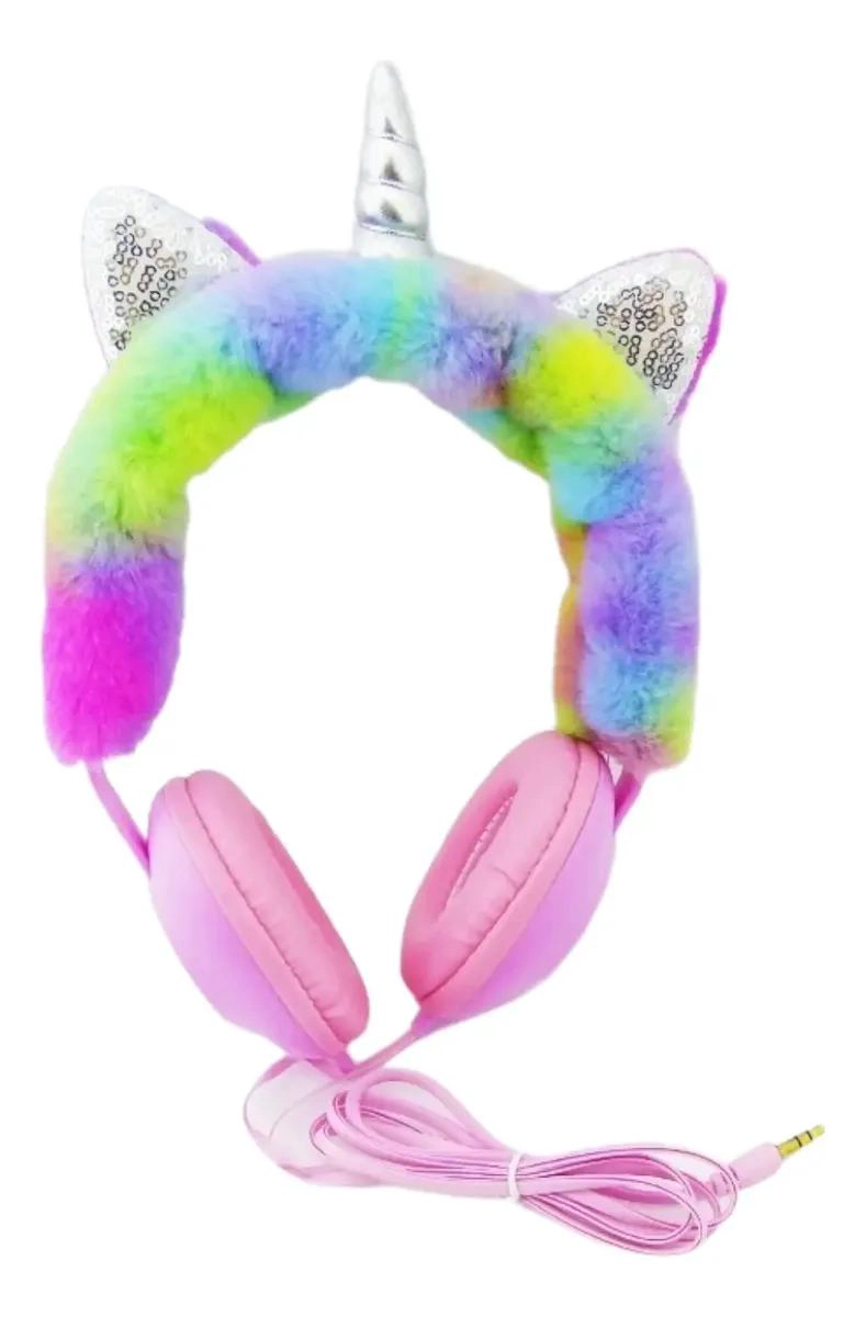 AUDIFONOS INFANTILES CON DISEÑO DE UNICORNIO Y SONIDO 10D - 1