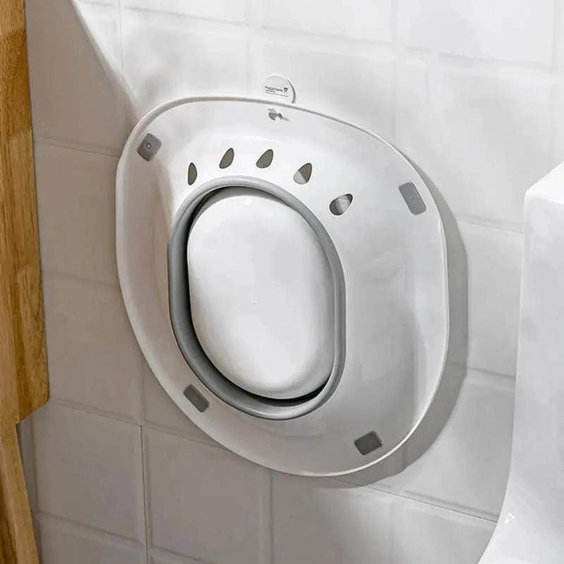 BAÑO DE ASIENTO PLEGABLE PARA ALIVIO DE HEMORROIDES Y USO - 3