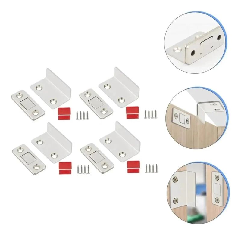 PACK 10 CERRADURAS DE IMAN PARA MUEBLES Y CAJONES - 2