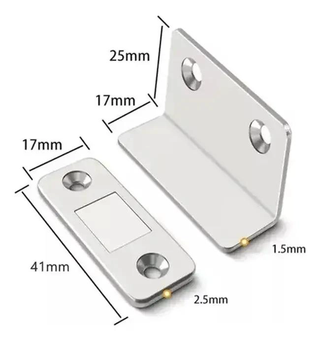 PACK 10 CERRADURAS DE IMAN PARA MUEBLES Y CAJONES - 3