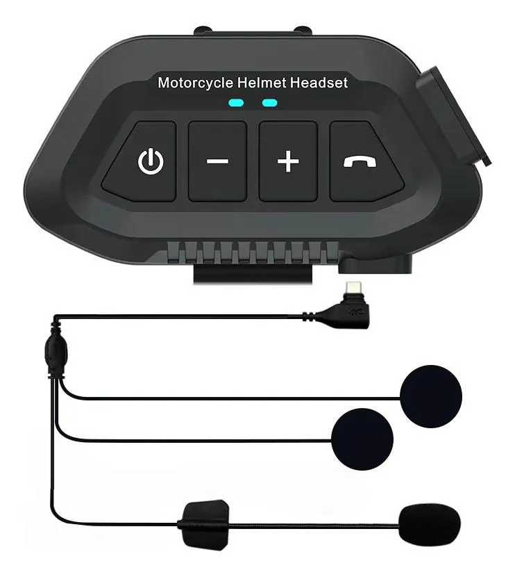 AURICULARES BLUETOOTH 5.3 PARA MOTO CON INTERCOMUNICADOR - 1