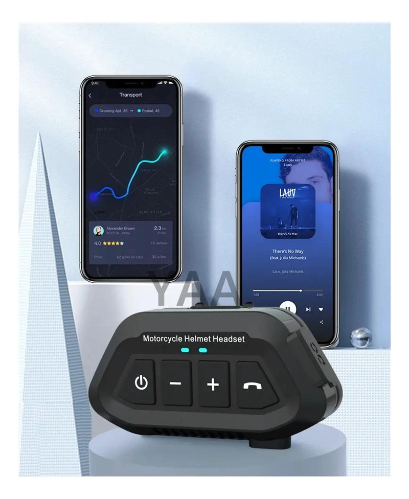 AURICULARES BLUETOOTH 5.3 PARA MOTO CON INTERCOMUNICADOR - 2