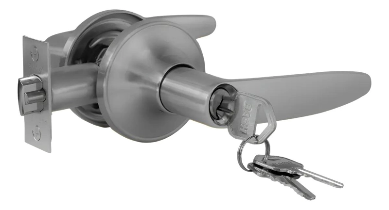 CERRADURA TUBULAR INOXIDABLE Y DORADA PARA BAÑO - 1