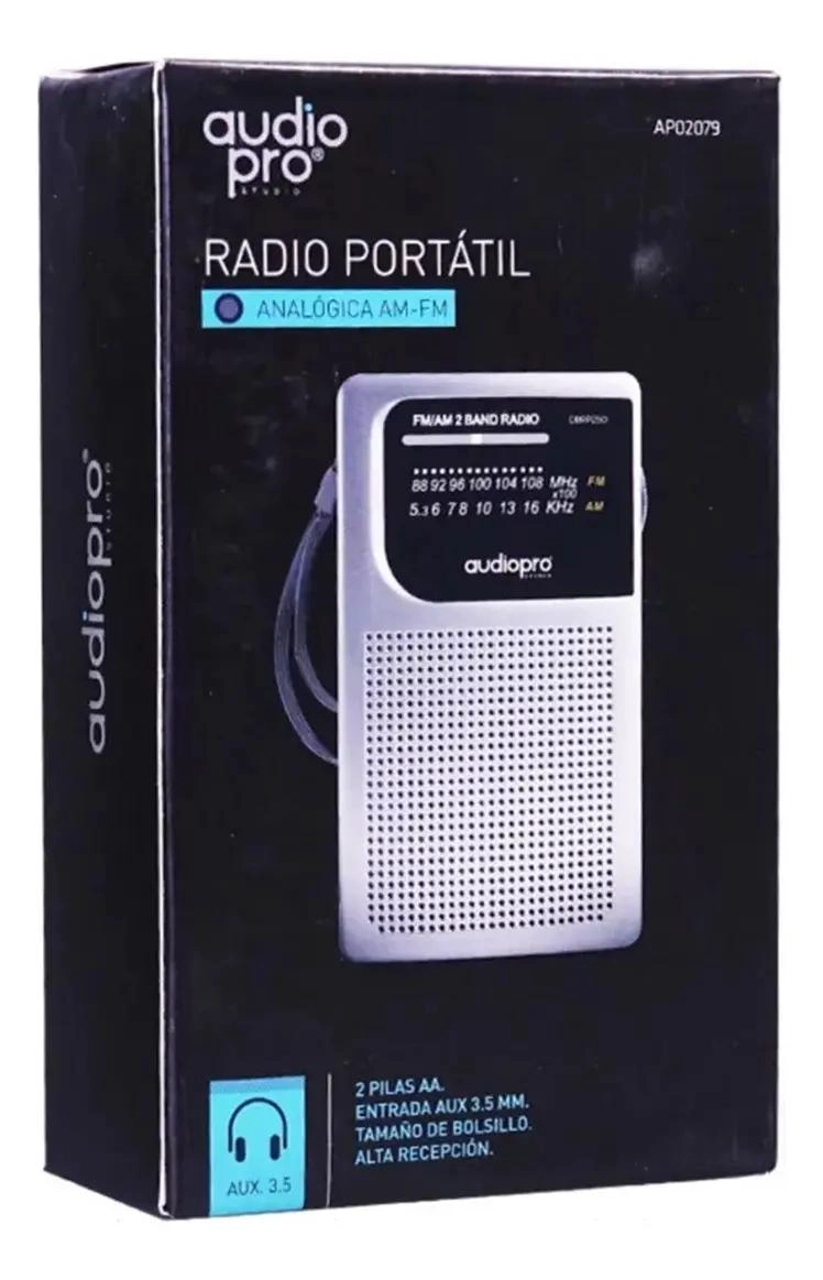 RADIO PORTATIL DE BOLSILLO FM/AM COLOR GRIS - 2