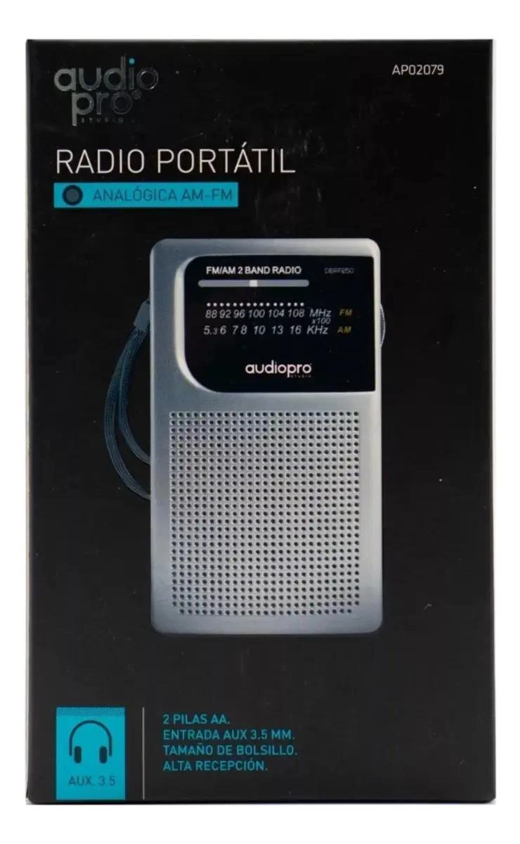 RADIO PORTATIL DE BOLSILLO FM/AM COLOR GRIS - 3