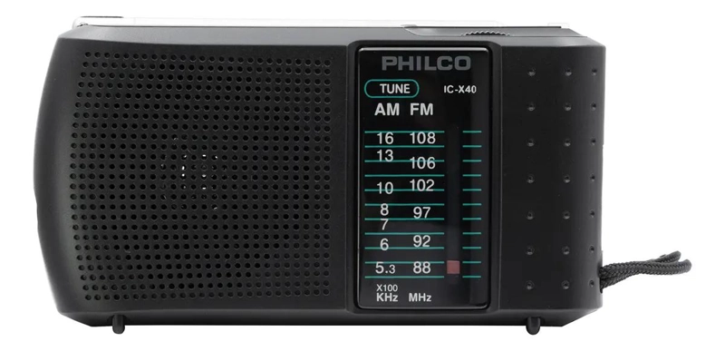 RADIO PORTATIL AM/FM COLOR NEGRO - 1
