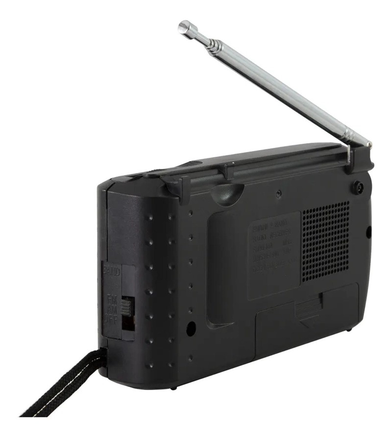 RADIO PORTATIL AM/FM COLOR NEGRO - 4