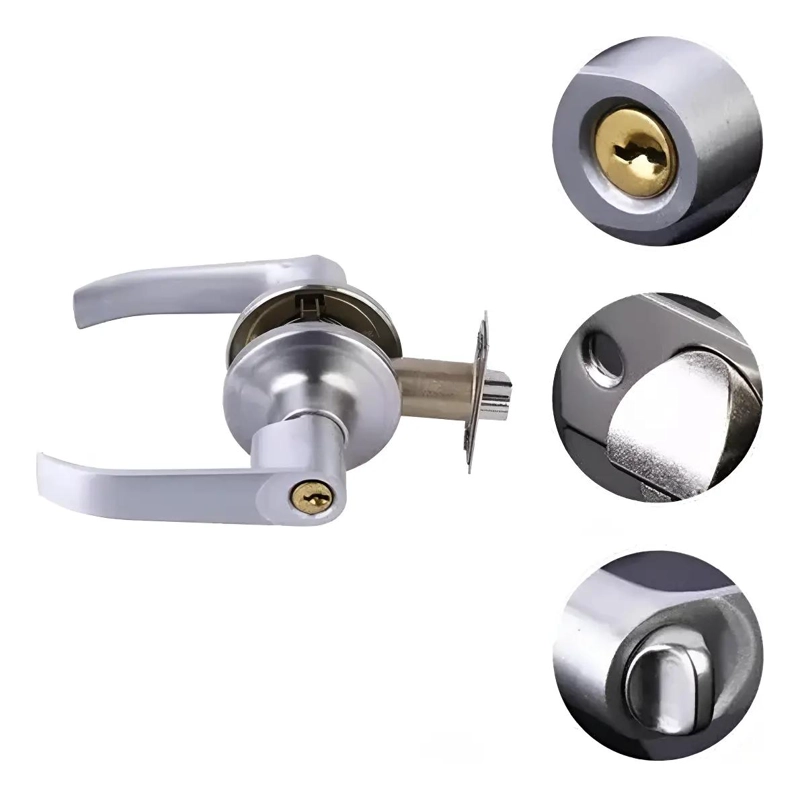 CERRADURA CON MANIJA PARA PUERTA DE RECAMARA O PRINCIPAL - 1
