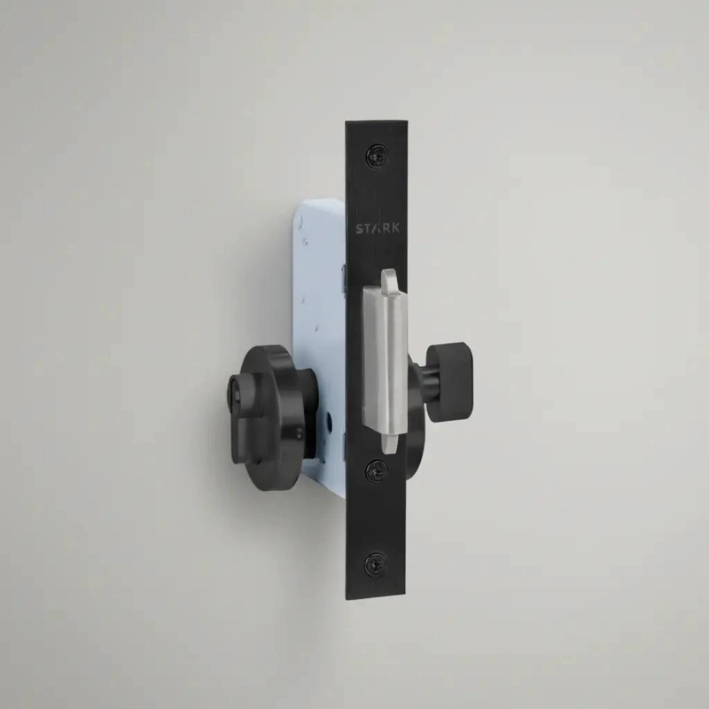 CERRADURA PARA PUERTA CORREDERA DE BAÑO CON SEGURO - 2