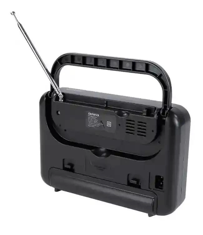 RADIO FM PORTATIL ANALOGICO 220V COLOR NEGRO - 2