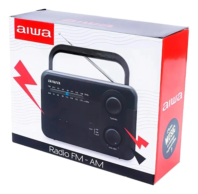 RADIO FM PORTATIL ANALOGICO 220V COLOR NEGRO - 3