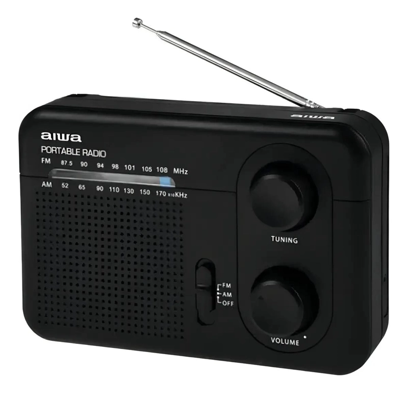 RADIO FM PORTATIL ANALOGICO 220V COLOR NEGRO - 4