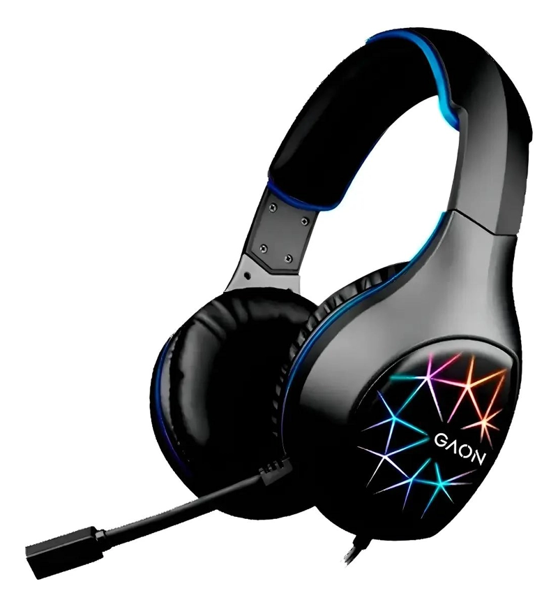 AUDIFONOS GAMER CON LUZ LED Y SONIDO ESTE REO - 1