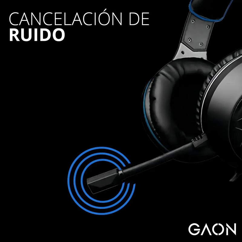 AUDIFONOS GAMER CON LUZ LED Y SONIDO ESTE REO - 3