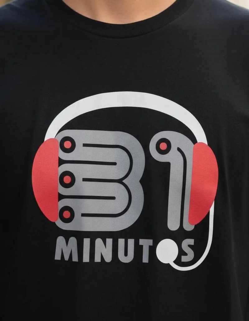 POLERA UNISEX ALGODON ESTAMPADO AUDIFONOS 31 MINUTOS - 2