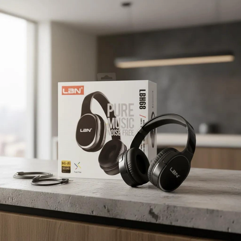 AUDIFONO INALAMBRICO BLUETOOTH NEGRO CON MICROFONO - 3