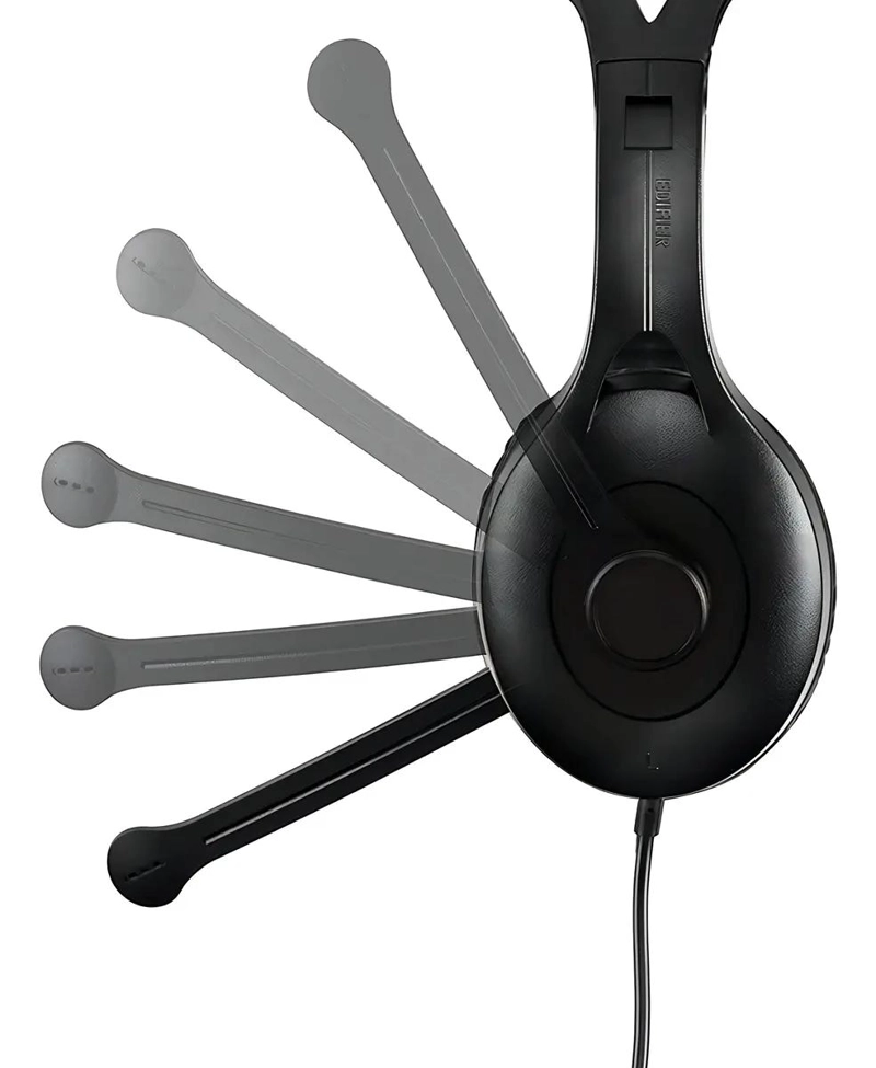 AUDIFONOS USB K800 COLOR NEGRO CON MICROFONO - 2