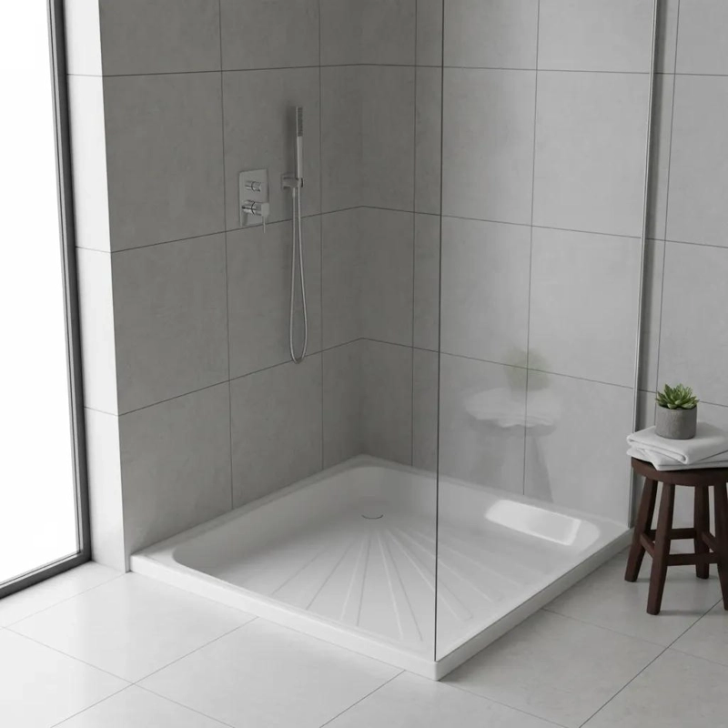 BASE PARA DUCHA ESMALTADA 70X70 CM - 1