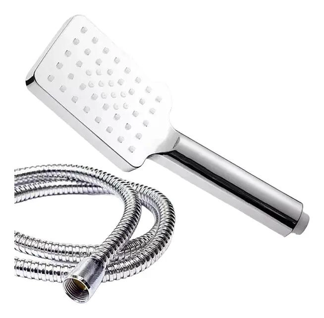 DUCHA DE BAÑO RECTANGULAR CON MANGUERA FLEXIBLE DE 1,5 M - 1