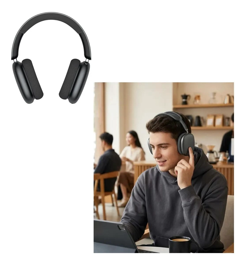 AUDIFONOS INALAMBRICOS BLUETOOTH DISEÑO ERGONOMICO - 1