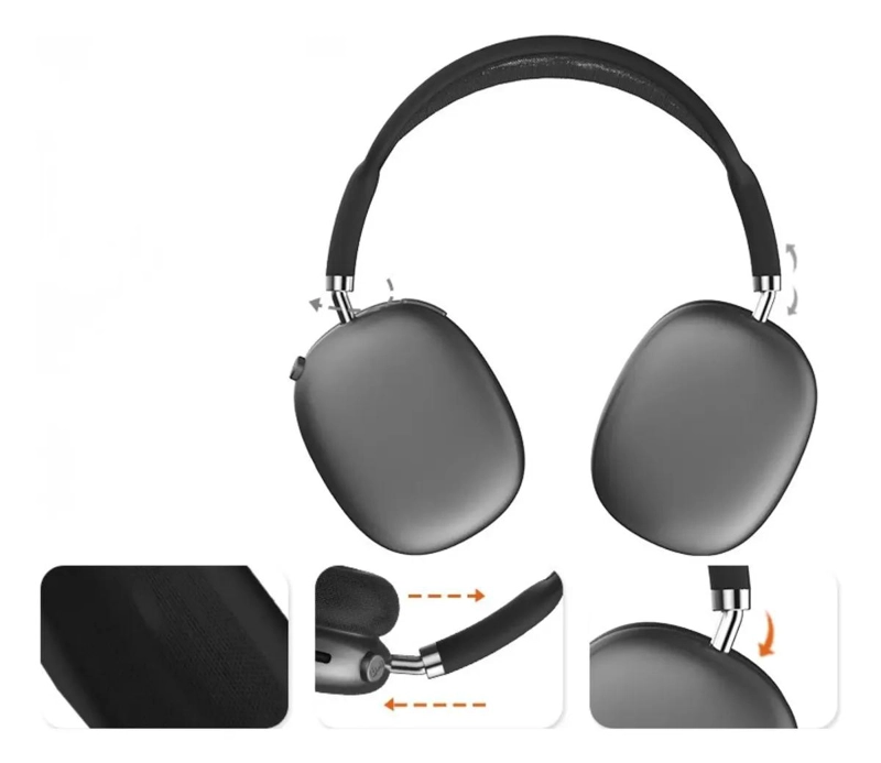 AUDIFONOS INALAMBRICOS BLUETOOTH DISEÑO ERGONOMICO - 3