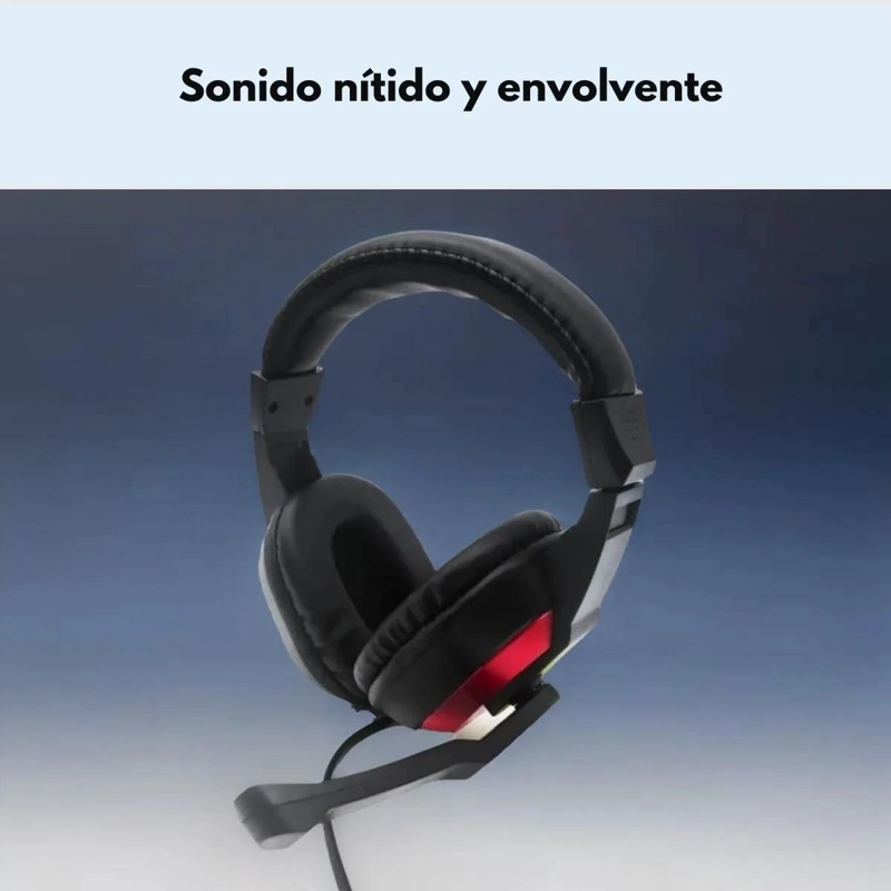 AUDIFONO GAMER CON MICROFONO LIGERO 47G - 2