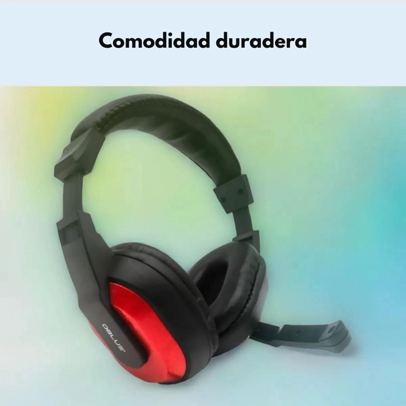 AUDIFONO GAMER CON MICROFONO LIGERO 47G - 4