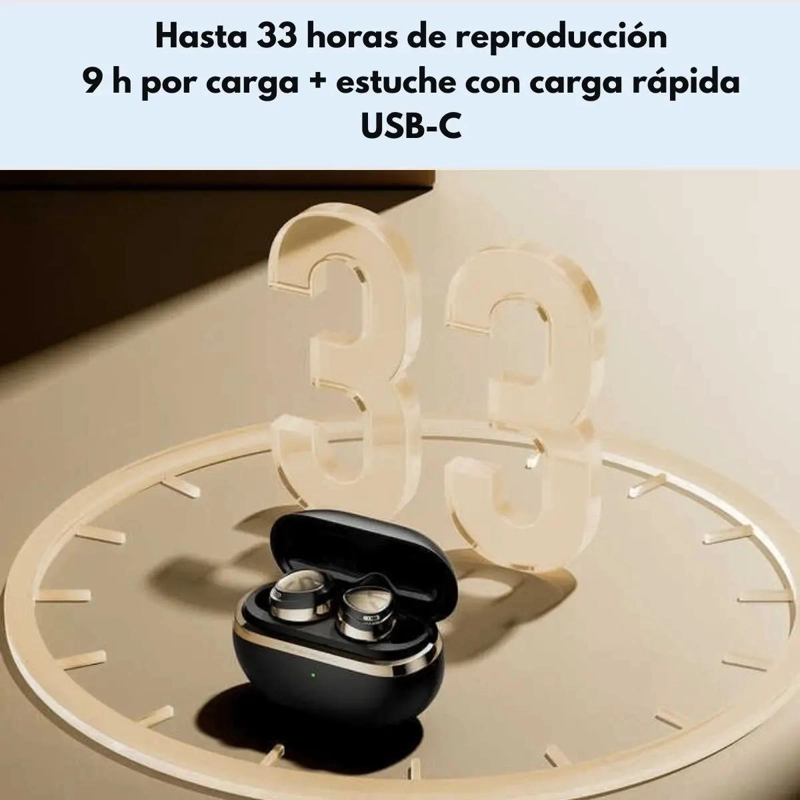 AUDIFONOS INALAMBRICOS CON ANC Y DOBLE DRIVER IPX5 - 4