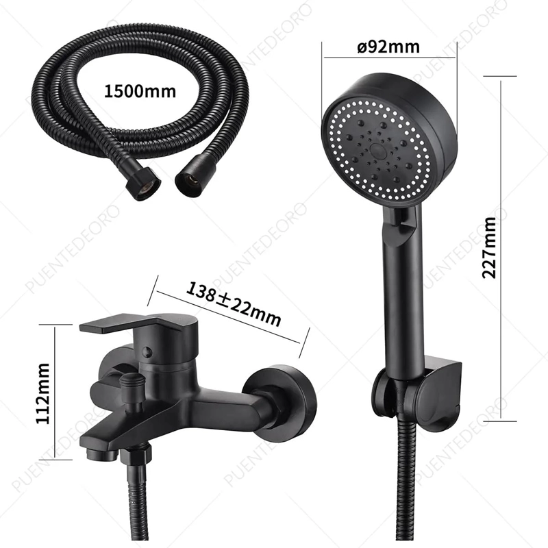 LLAVE DUCHA MONOMANDO ACERO CROMADO - 3
