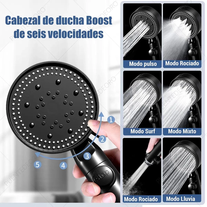 LLAVE DUCHA MONOMANDO ACERO CROMADO - 4