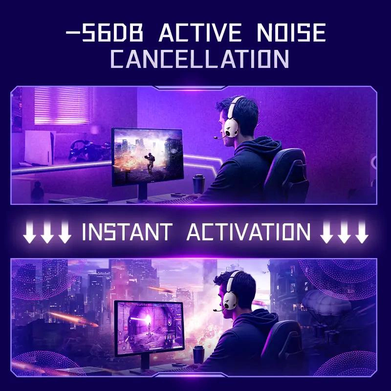 AURICULARES GAMER CON SONIDO 7.1 Y CANCELACION DE RUIDO - 4