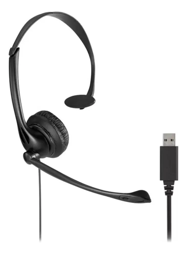 AUDIFONOS MONO CON MICROFONO USB-A - 1