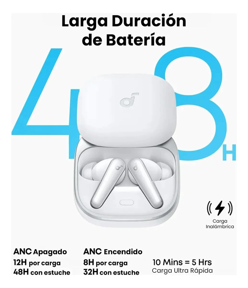 AUDIFONOS INALAMBRICOS TWS CON CANCELACION ACTIVA DE RU - 2