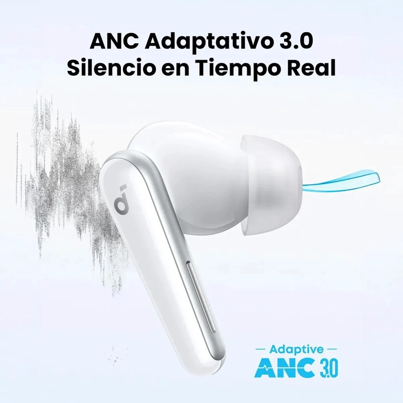 AUDIFONOS INALAMBRICOS TWS CON CANCELACION ACTIVA DE RU - 3