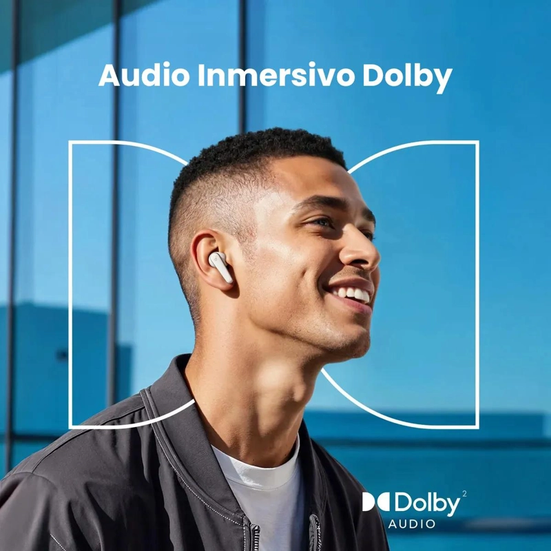 AUDIFONOS INALAMBRICOS TWS CON CANCELACION ACTIVA DE RU - 5