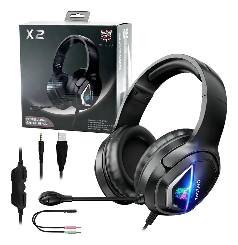 AURICULARES PROFESIONALES PARA JUGADORES CON LUZ RGB - 3