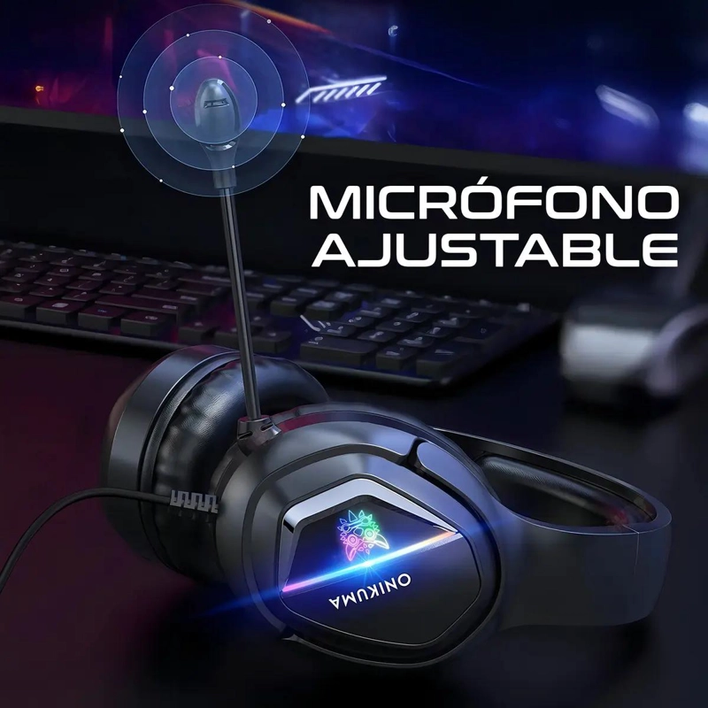 AURICULARES PROFESIONALES PARA JUGADORES CON LUZ RGB - 5