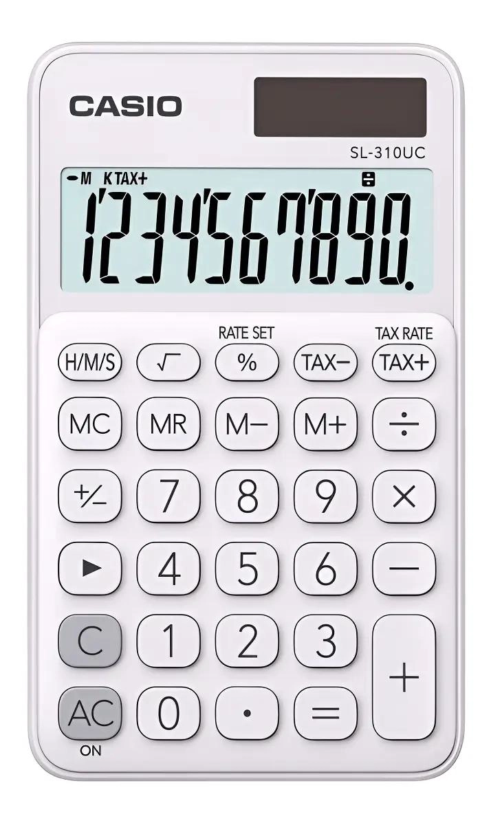CALCULADORA DE BOLSILLO BLANCA SL-310UC - 1