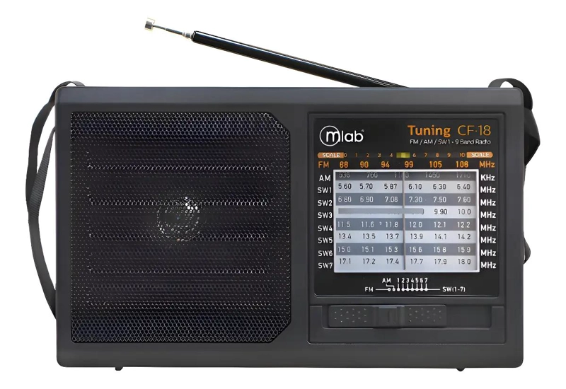 RADIO PORTATIL RECARGABLE 9 BANDAS CON SINTONIZADOR - 1