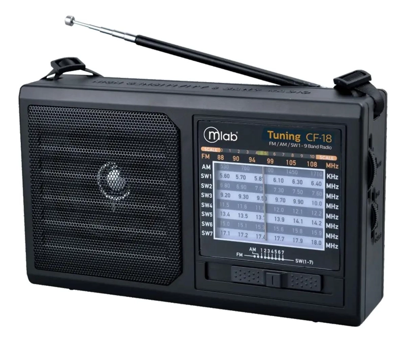 RADIO PORTATIL RECARGABLE 9 BANDAS CON SINTONIZADOR - 4